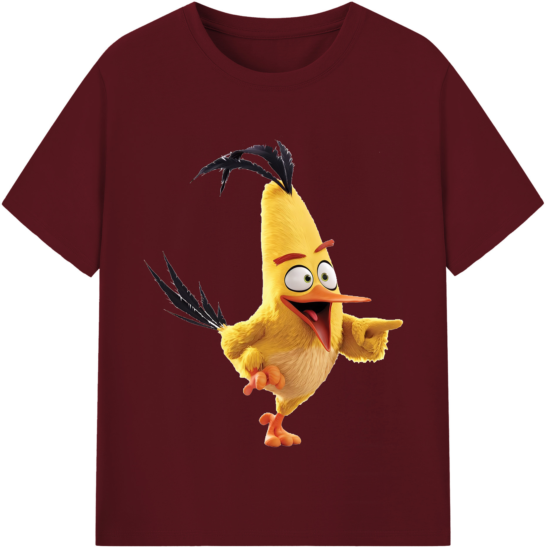 （画像用） Angry Birds アングリーバード 綿100％半袖Tシャツ（フロントプリント）